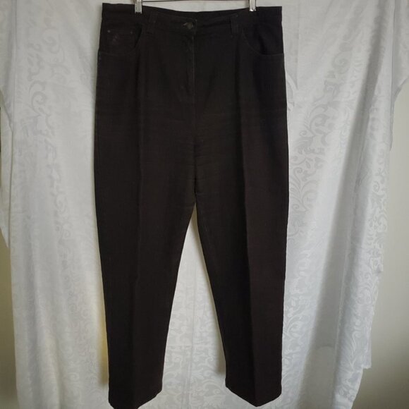 PENNINGTONS Brown straight leg denim brown jeans pants size 14 Coupe Chicago Fit - Picture 2 of 8